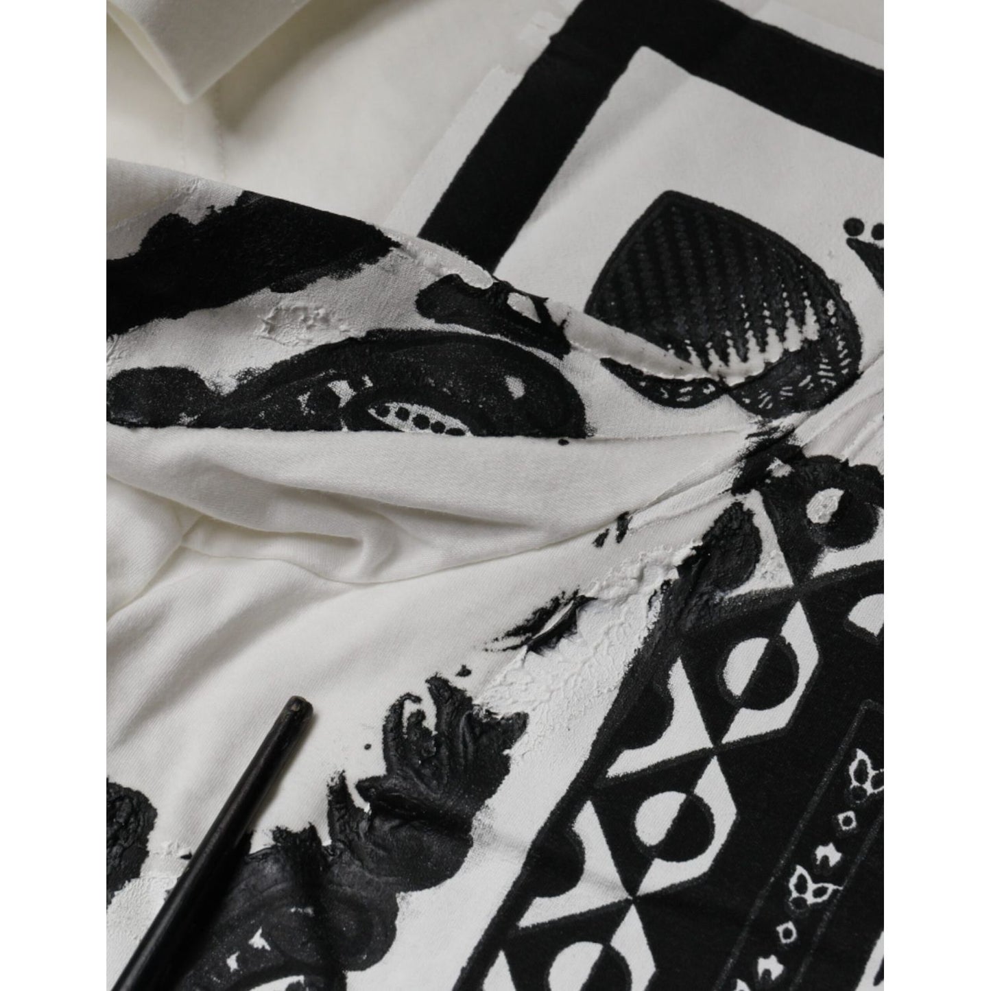 Dolce & Gabbana White Bandana Print Cotton Short Sleeves T-shirt