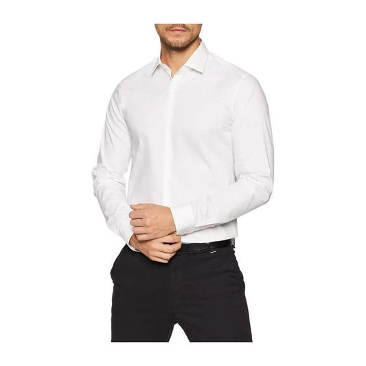 Calvin Klein White Cotton Shirt CA-8655300008-IT41 | L