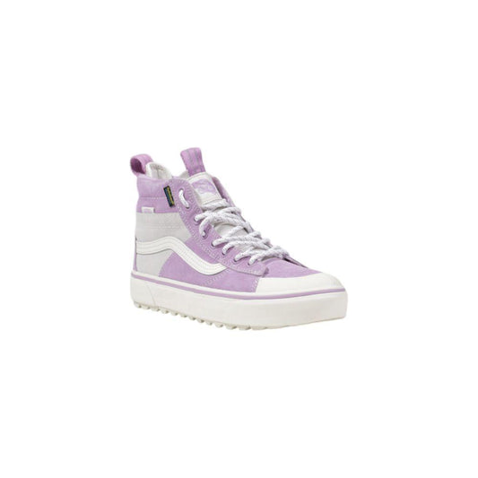 Vans Purple Leather Sneaker Vans Light Gray