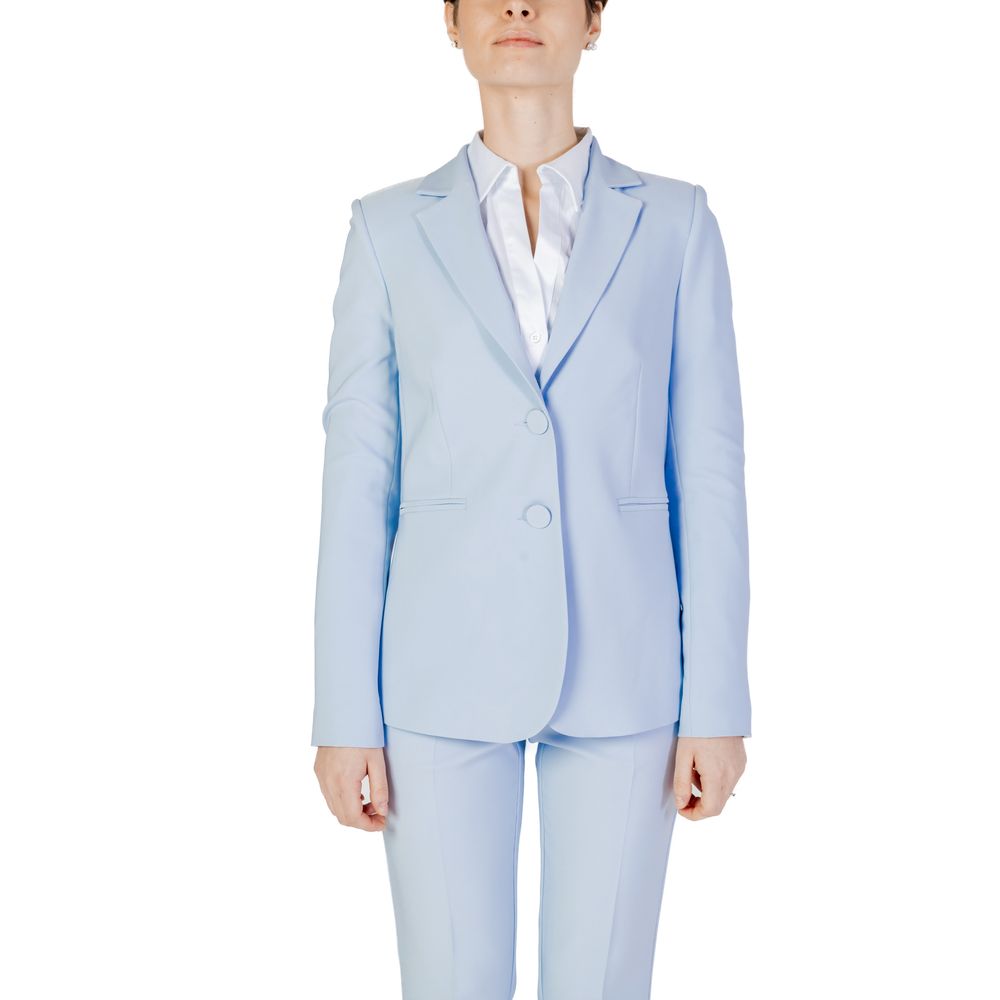 Sandro Ferrone Blue Polyester Blazer 1728,71956299936,Blazers - Suits & Blazers - Clothing,Blue,Clothing,IT46 | L,New with tags,Sandro Ferrone,Suits & Blazers - Clothing,Women