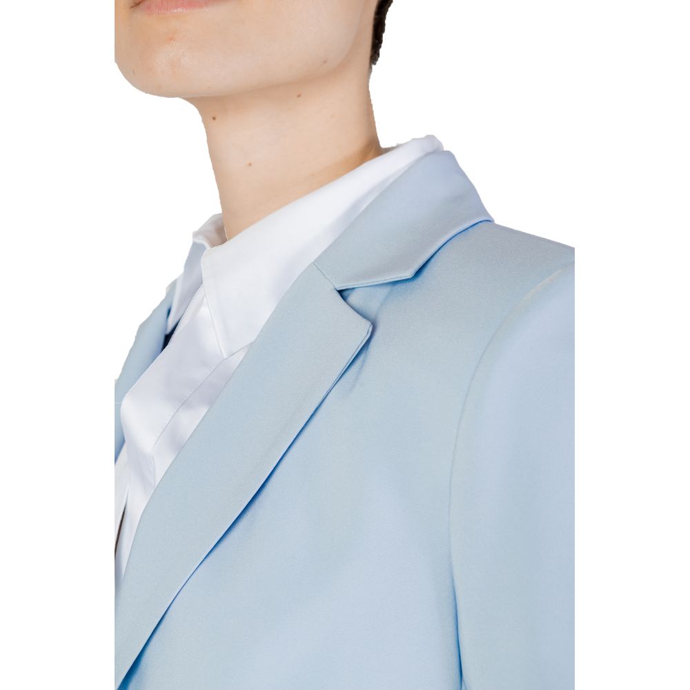 Sandro Ferrone Blue Polyester Blazer 1728,71956299936,Blazers - Suits & Blazers - Clothing,Blue,Clothing,IT46 | L,New with tags,Sandro Ferrone,Suits & Blazers - Clothing,Women