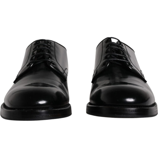 Dolce & Gabbana Dolce & Gabbana Black Leather Lace Up Men Derby Formal Shoes MV6457-43 1728,67345645728,Black,Dolce & Gabbana,EU43/US10,Formal - Men - Shoes,Material: 100% Calf Leather,Men,Men - Shoes,Preowned / Defect,Shoes
