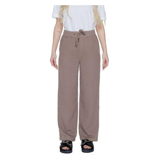 Street One Brown Cotton Jeans & Pant Street One Slate Gray