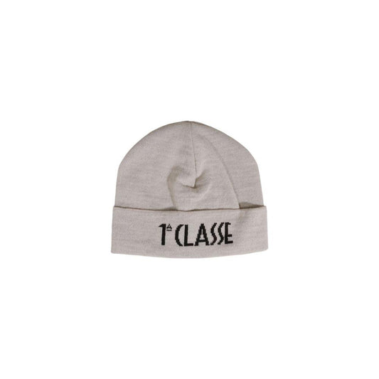 Alviero Martini Prima Classe Cream Wool Hat Alviero Martini Prima Classe Dark Gray
