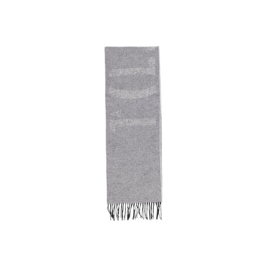 Alviero Martini Prima Classe Gray Cotton Scarf Alviero Martini Prima Classe Dark Gray