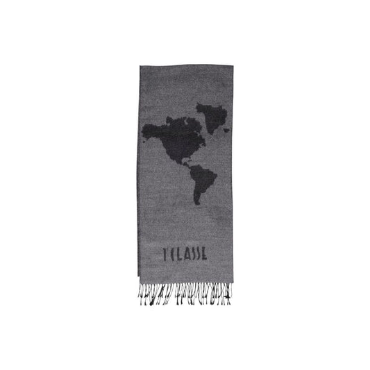Alviero Martini Prima Classe Gray Polyacrylic Scarf Alviero Martini Prima Classe Dim Gray