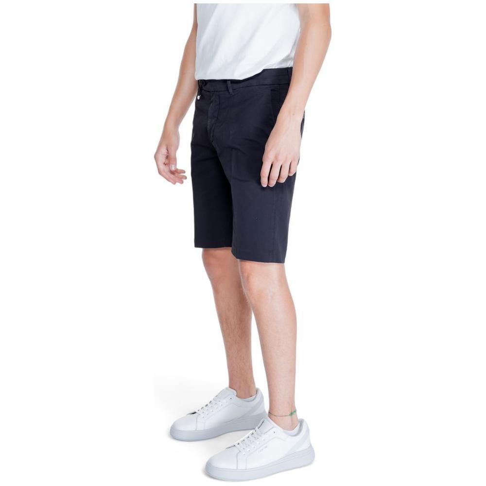 Antony Morato Black Cotton Bermuda Shorts