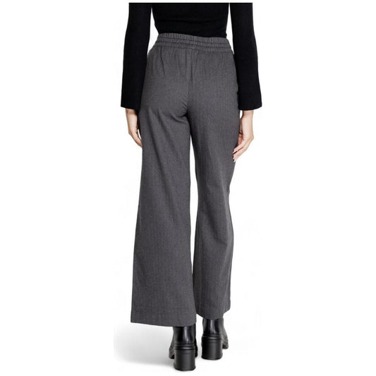 Jacqueline De Yong Gray Cotton Jeans & Pant Jacqueline De Yong Dark Slate Gray
