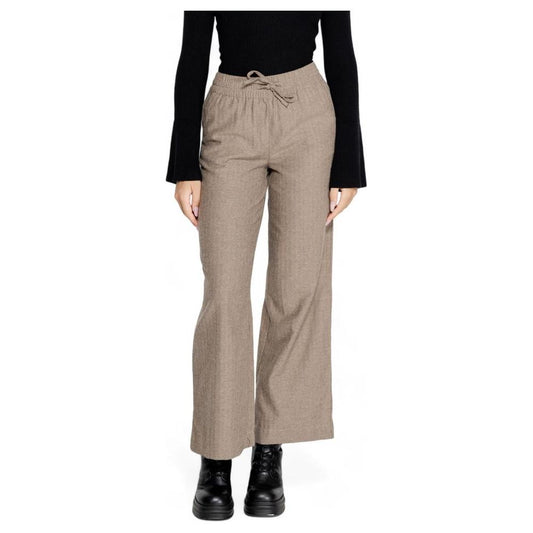 Jacqueline De Yong Brown Cotton Jeans & Pant Jacqueline De Yong Rosy Brown