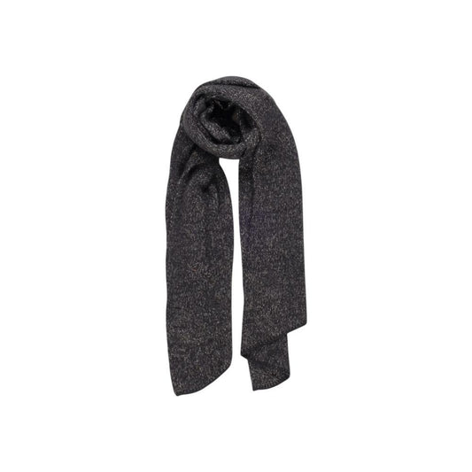 Pieces Black Recycled Polyester Scarf Pieces Dark Slate Gray