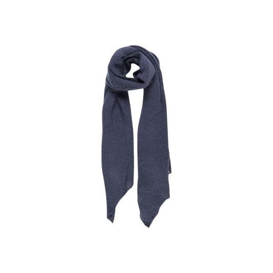Pieces Blue Recycled Polyester Scarf Pieces Dark Slate Gray