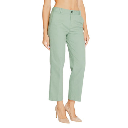 Street One Turquoise Cotton Chino Pants