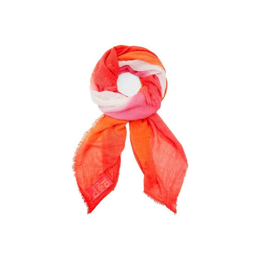 Desigual Orange Polyester Scarf Desigual Tomato