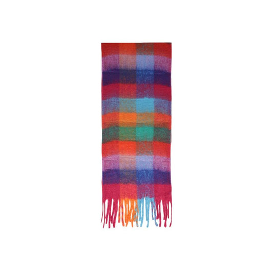 Pieces Orange Recycled Polyester Scarf Pieces Maroon