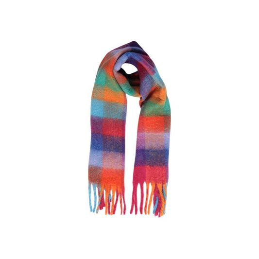 Pieces Orange Recycled Polyester Scarf Pieces Maroon