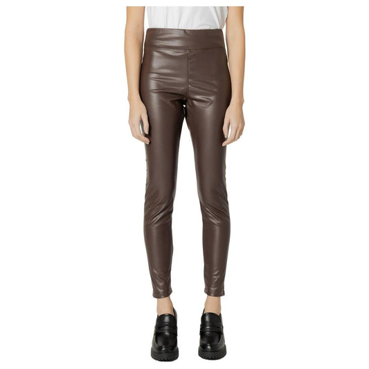 Street One Brown Polyester Jeans & Pant Street One Dark Slate Gray
