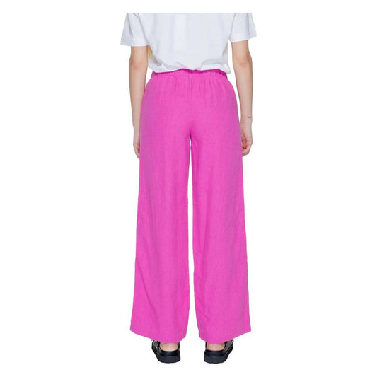 Only Only Pink Linen Jeans & Pant ON-13381901373-M/32