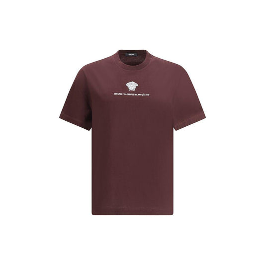 Versace Versace T-Shirt VE-10133021A110541LH50-M 1728,72470364320,Bordeaux,Clothing,M,Men,Men - Clothing,New with tags,T-Shirts - Men - Clothing,Versace