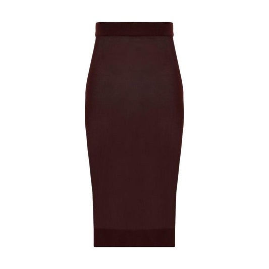 Saint Laurent Midi Skirt Saint Laurent Black