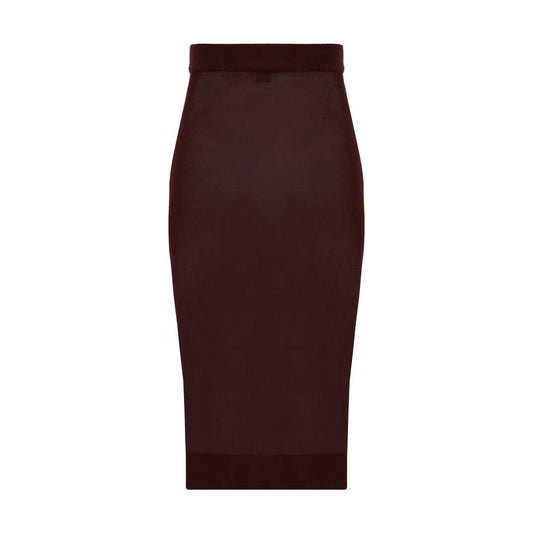 Saint Laurent Midi Skirt Saint Laurent Black