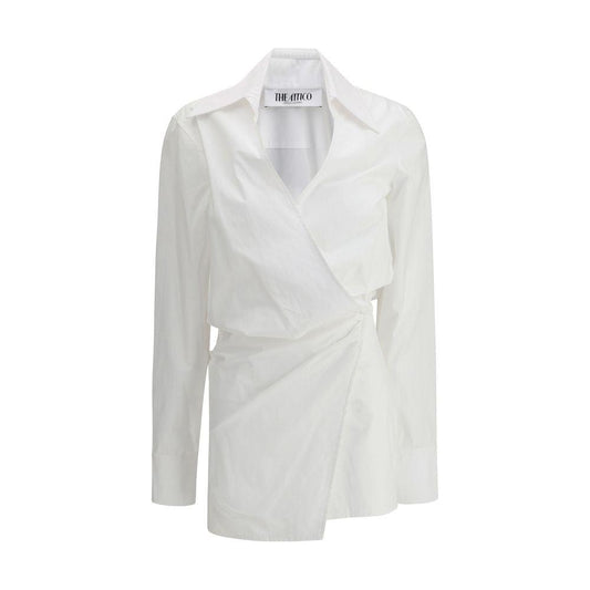 The Attico Chemisier Dress The Attico Light Gray