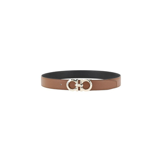 Ferragamo Gancini reversible Belt Ferragamo Dark Olive Green