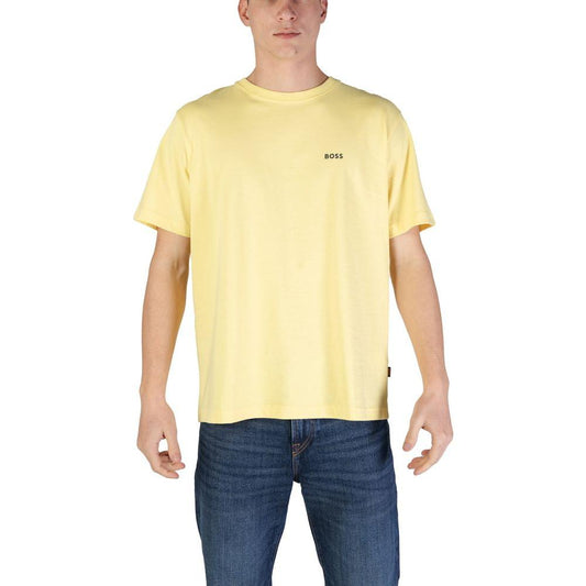 Hugo Boss Hugo Boss Yellow Cotton T-Shirt BO-15917200135-IT46 | M 1728,71956299936,Clothing,Hugo Boss,IT46 | M,Men,Men - Clothing,New with tags,T-Shirts - Men - Clothing,Yellow
