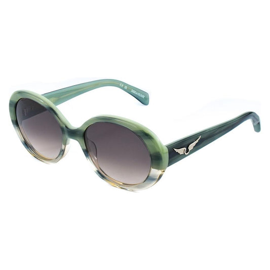Zadig & Voltaire Zadig & Voltaire Green Haircalf Sunglasses ZASZV3385509N6AC 1728,67434610848,Green,New with tags,Sunglasses,Sunglasses for Women - Sunglasses,Women,Zadig & Voltaire