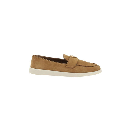 Prada Prada Loafers PR-1D222NFB0253LOLF0401-EU37.5/US7.5 1728,72470364320,Brown,EU37.5/US7.5,Flat Shoes - Women - Shoes,New with tags,Prada,Shoes,Women,Women - Shoes