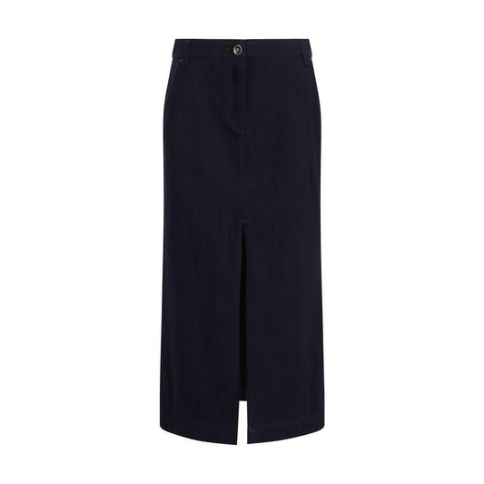 Giorgio Armani Blue Cotton Skirt GIGW000244TE11143UB112BB-EU44-FBB-317