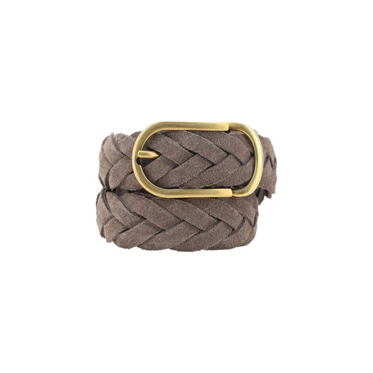 Brunello Cucinelli Leather belt braided design Brunello Cucinelli Dim Gray