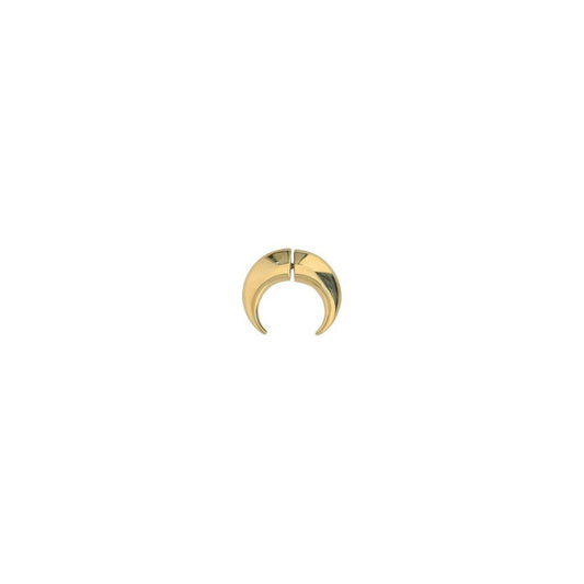 Marine Serre Crescent Moon Earring Marine Serre Tan