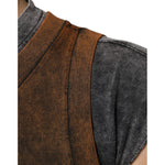 Dolce & Gabbana Brown Cotton Crew Neck Sleeveless T-shirt TSH87327-52