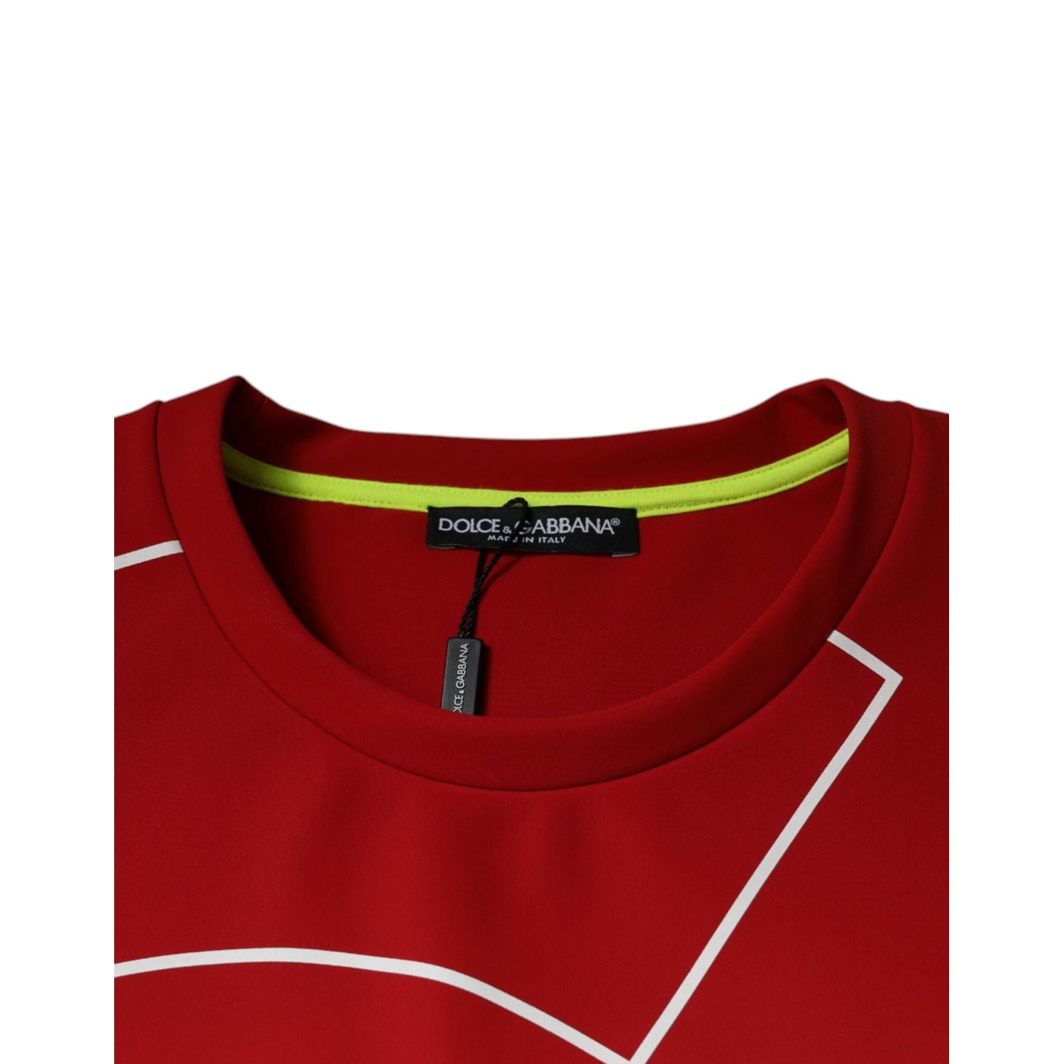 Dolce & Gabbana Multicolor Logo Cotton Men Crew Neck T-shirt