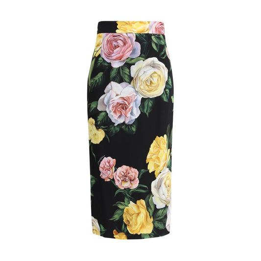 Dolce & Gabbana Rose and peony pattern Skirt Dolce & Gabbana Dark Slate Gray