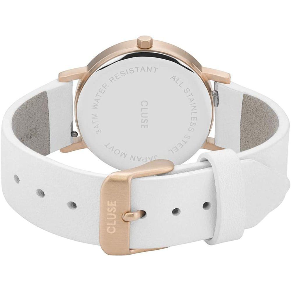 Cluse White Leather Watch CLCL40110AC
