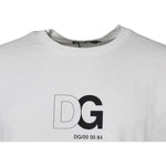 Dolce & Gabbana White DG Logo Crew Neck Short Sleeves T-shirt