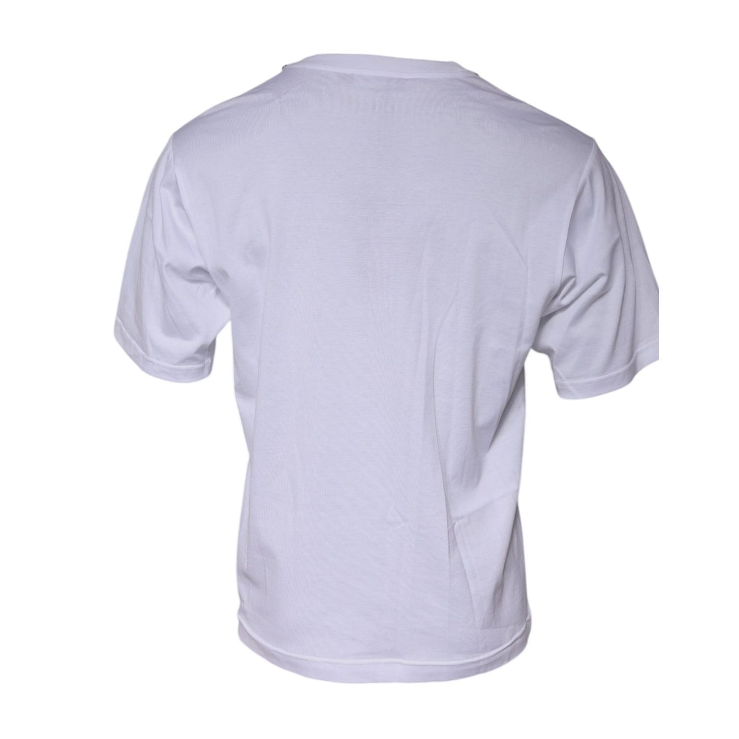 Dolce & Gabbana White DG Logo Crew Neck Short Sleeve T-shirt