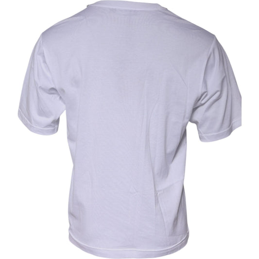 Dolce & Gabbana Dolce & Gabbana White DG Logo Crew Neck Short Sleeve T-shirt TSH87408-48 1728,67345645728,Clothing,Dolce & Gabbana,IT48 | M,Material: 100% Cotton,Men,Men - Clothing,Preowned / Defect,T-Shirts - Men - Clothing,White