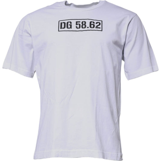 Dolce & Gabbana Dolce & Gabbana White DG Logo Cotton Crew Neck T-shirt TSH87409-48 1728,67345645728,Clothing,Dolce & Gabbana,IT48 | M,Material: 100% Cotton,Men,Men - Clothing,Preowned / Defect,T-Shirts - Men - Clothing,White