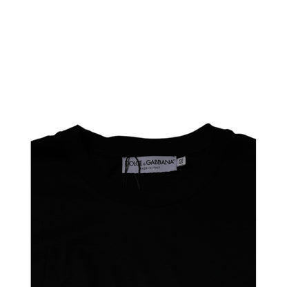 Dolce & Gabbana Black Crew Neck Short Sleeve T-shirt