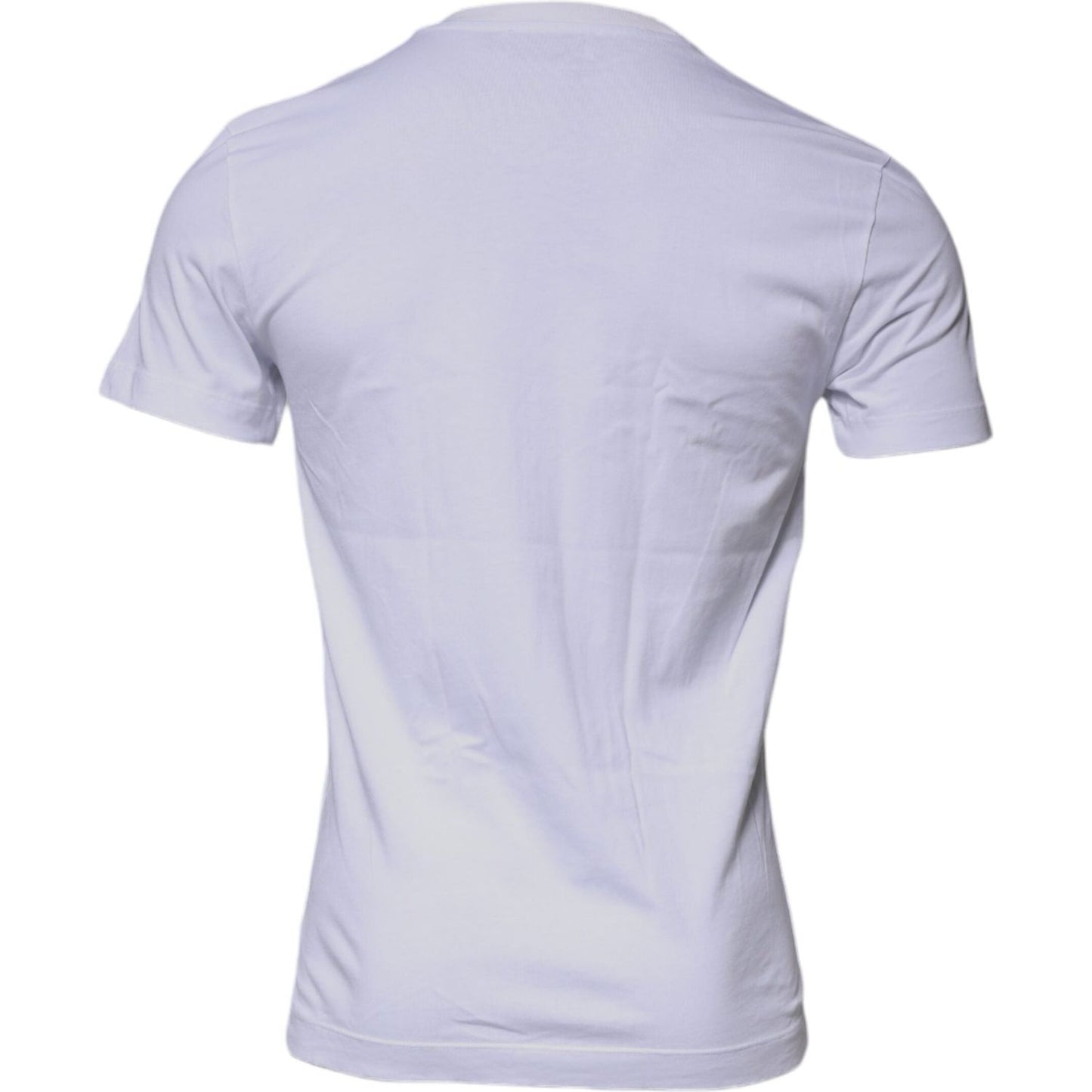 Dolce & Gabbana White DG Logo Cotton Crew Neck T-shirt TSH87558-46
