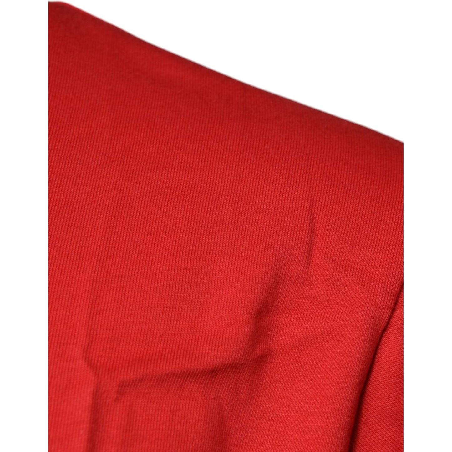 Dolce & Gabbana Red DG Logo Cotton Crew Neck T-shirt TSH87572-46