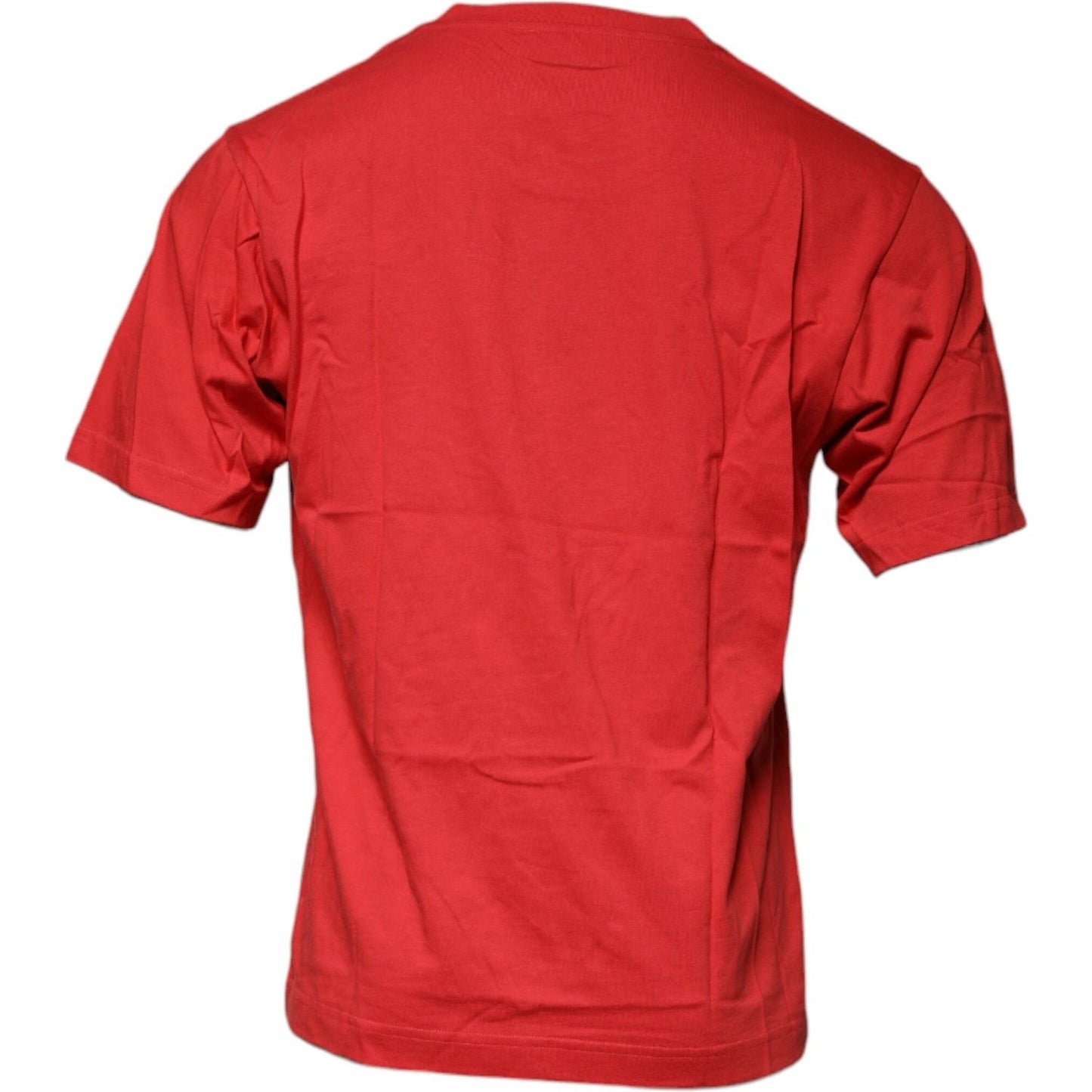 Dolce & Gabbana Red DG Logo Cotton Crew Neck T-shirt TSH87572-46