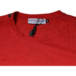 Dolce & Gabbana Red DG Logo Cotton Crew Neck T-shirt TSH87572-46