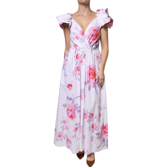Philosophy Philosophy White Floral Cotton Maxi Dress DR281379-42 1728,67345645728,Clothing,Dresses - Women - Clothing,IT42|M,Material: 100% Cotton,New with tags,Philosophy,White,Women,Women - Clothing