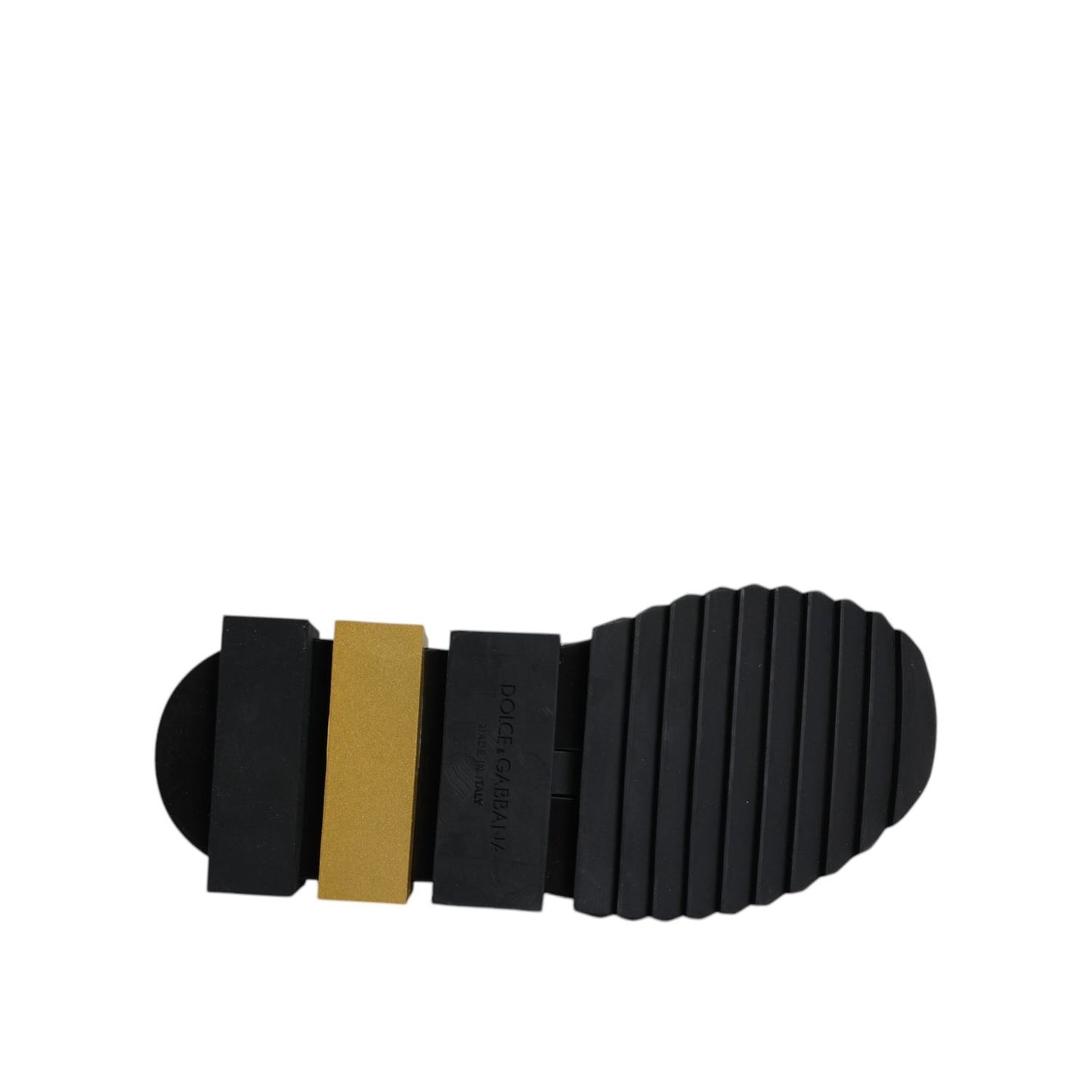 Dolce & Gabbana Gold Glitter Leopard Sorrento Sneakers Shoes