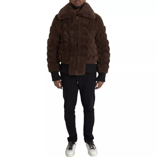 Bottega Veneta Bottega Veneta Brown Fur Lamb Shearling Coat Jacket JKT4061-48 1728,67345645728,Bottega Veneta,Brown,Clothing,IT44 | S,IT48 | M,Jackets - Men - Clothing,Material: 100% Shearling Wool,Men,Men - Clothing,New with tags