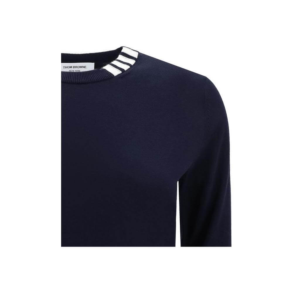 Thom Browne White bands crew neck Sweater TH-FKA487AY3036415-IT44 | L
