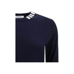 Thom Browne White bands crew neck Sweater TH-FKA487AY3036415-IT44 | L